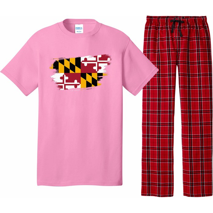 Maryland Flag Marylander Maryland Flag State Pride Pajama Set