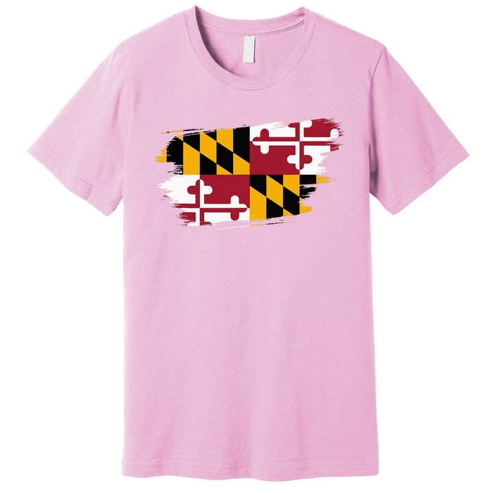 Maryland Flag Marylander Maryland Flag State Pride Premium T-Shirt