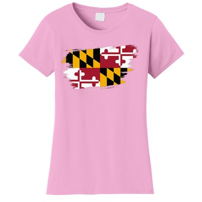 Maryland Flag Marylander Maryland Flag State Pride Women's T-Shirt