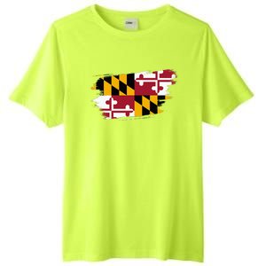 Maryland Flag Marylander Maryland Flag State Pride Tall Fusion ChromaSoft Performance T-Shirt