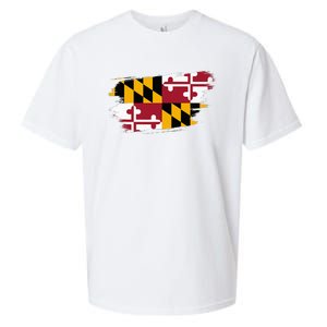 Maryland Flag Marylander Maryland Flag State Pride Sueded Cloud Jersey T-Shirt