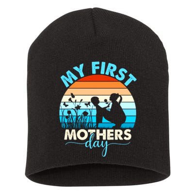 My First Mothers Day Short Acrylic Beanie