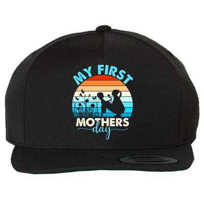 My First Mothers Day Wool Snapback Cap