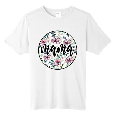 Mama Floral Mom Flower Mother's Day Tall Fusion ChromaSoft Performance T-Shirt