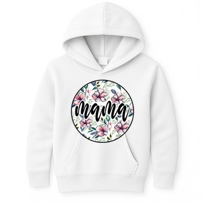 Mama Floral Mom Flower Mother's Day Kids Hoodie