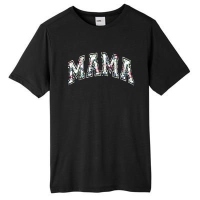 Mama Floral Mom Flowers Mother's Day Tall Fusion ChromaSoft Performance T-Shirt