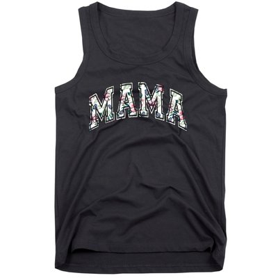 Mama Floral Mom Flowers Mother's Day Tank Top