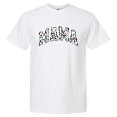 Mama Floral Mom Flowers Mother's Day Garment-Dyed Heavyweight T-Shirt