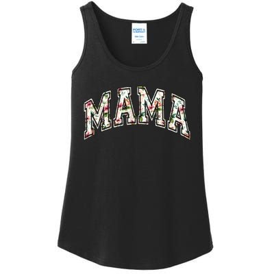 Mama Floral Mom Flowers Mother's Day Ladies Essential Tank