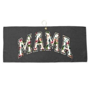 Mama Floral Mom Flowers Mother's Day Large Microfiber Waffle Golf Towel