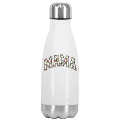 Mama Floral Mom Flowers Mother's Day Stainless Steel Insulated Water Bottle