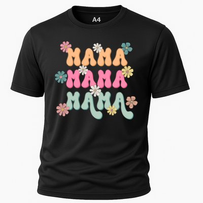 Mama Flowers Mother's Day Mom Floral Performance Shirt