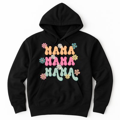 Mama Flowers Mother's Day Mom Floral Hoodie