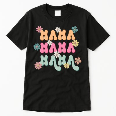 Mama Flowers Mother's Day Mom Floral Tall T-Shirt