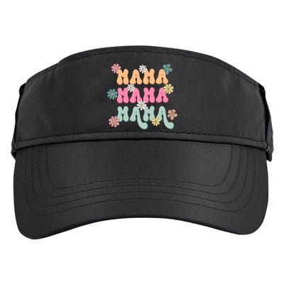 Mama Flowers Mother's Day Mom Floral Adult Drive Performance Visor