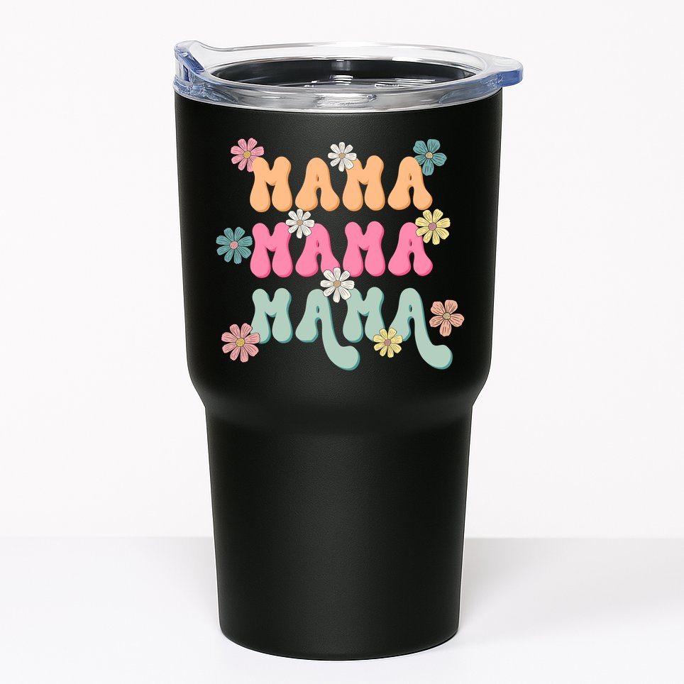 Mama Flowers Mother's Day Mom Floral Tumbler