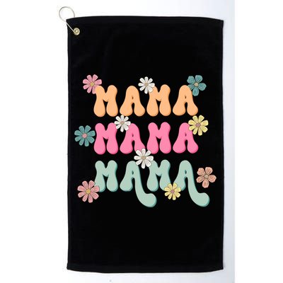 Mama Flowers Mother's Day Mom Floral Golf Towel