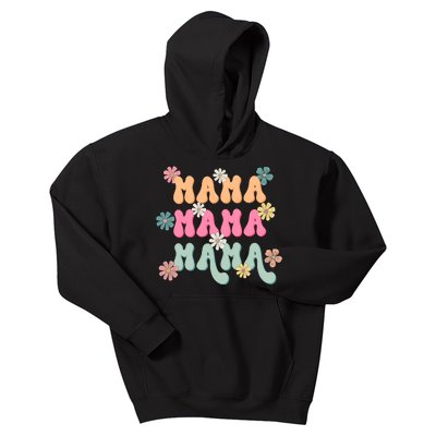 Mama Flowers Mother's Day Mom Floral Kids Hoodie