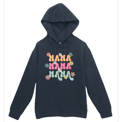 Mama Flowers Mother's Day Mom Floral Urban Pullover Hoodie