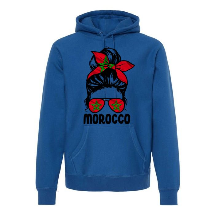 Morocco Flag Moroccan Soccer / Football Gift Premium Hoodie