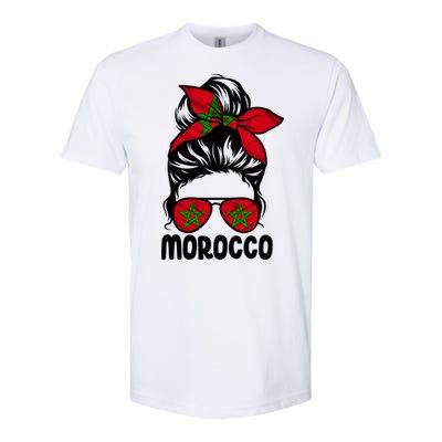 Morocco Flag Moroccan Soccer / Football Gift Softstyle CVC T-Shirt