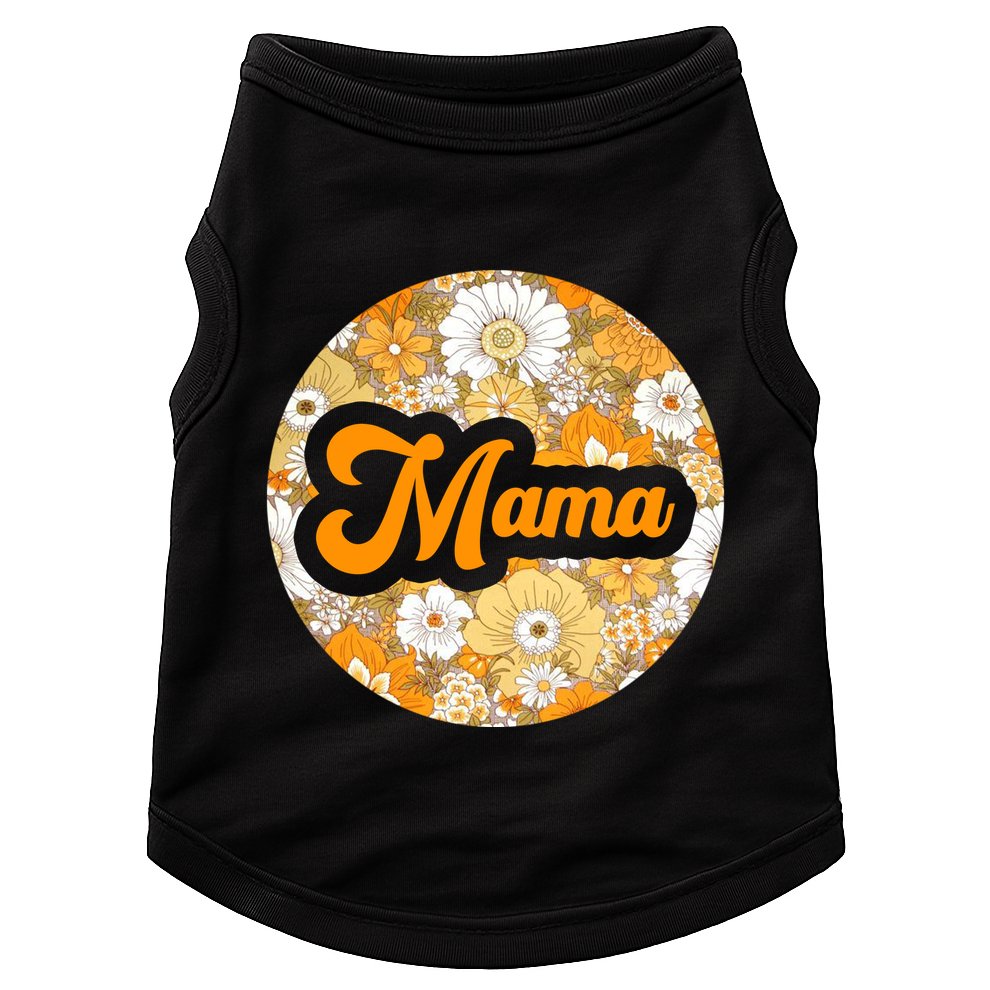 Mama Floral Mother's Day Gift Doggie Tank