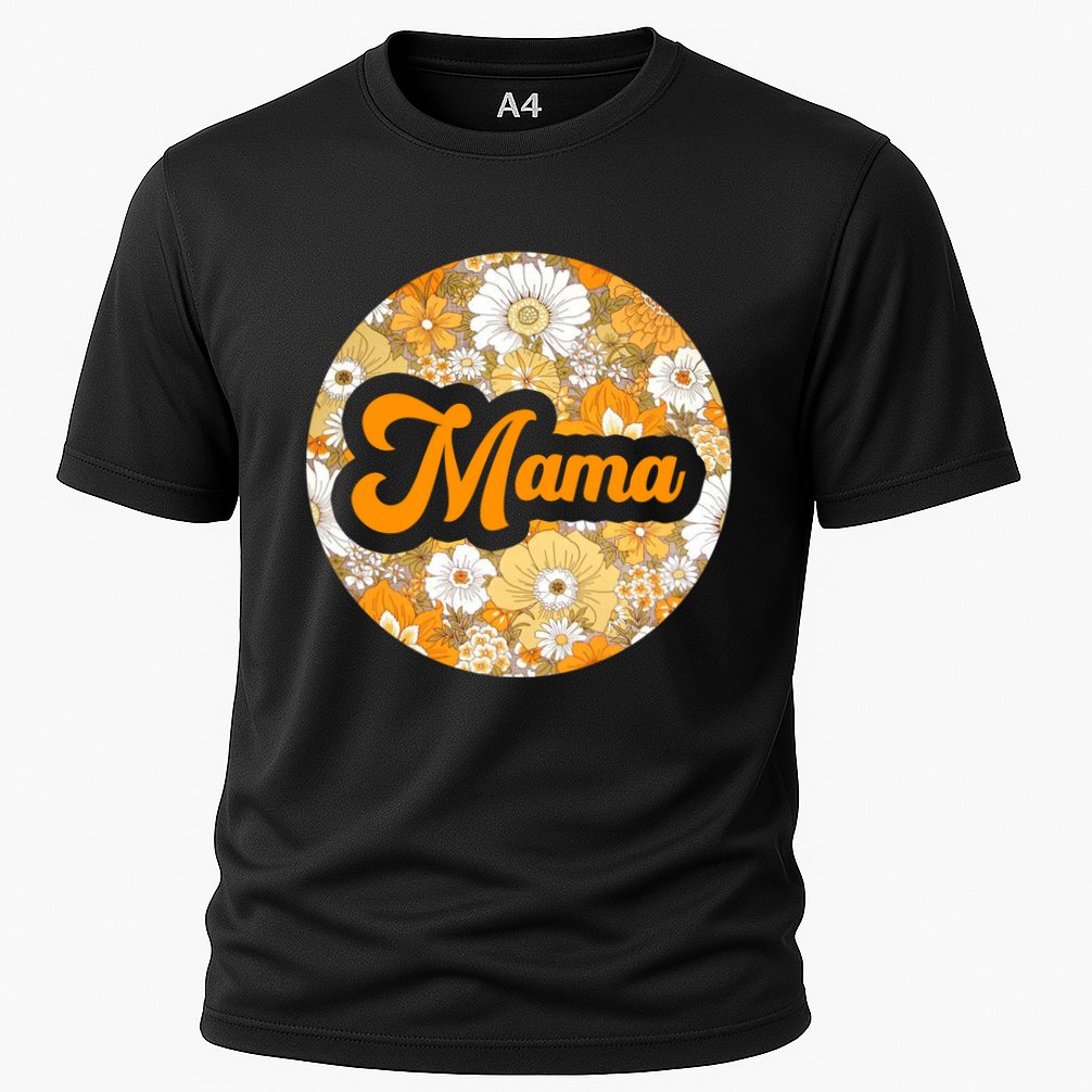 Mama Floral Mother's Day Gift Cooling Performance Crew T-Shirt