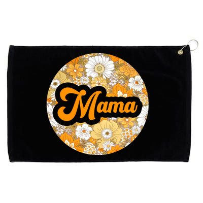 Mama Floral Mother's Day Gift Grommeted Golf Towel