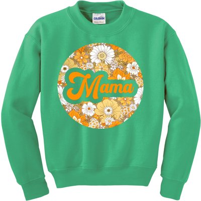 Mama Floral Mother's Day Gift Kids Sweatshirt