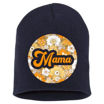 Mama Floral Mother's Day Gift Short Acrylic Beanie