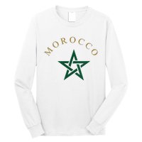 Morocco Flag Long Sleeve Shirt