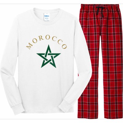 Morocco Flag Long Sleeve Pajama Set