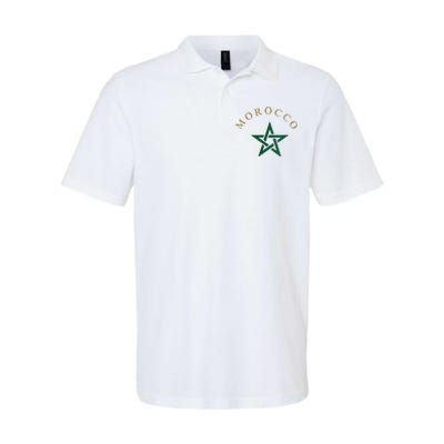 Morocco Flag Softstyle Adult Sport Polo