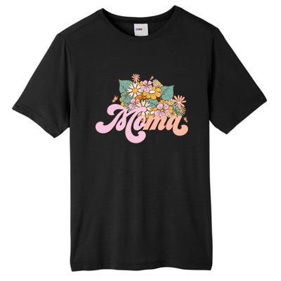 Moma Flower Mom Happy MotherS Day Gift Tall Fusion ChromaSoft Performance T-Shirt