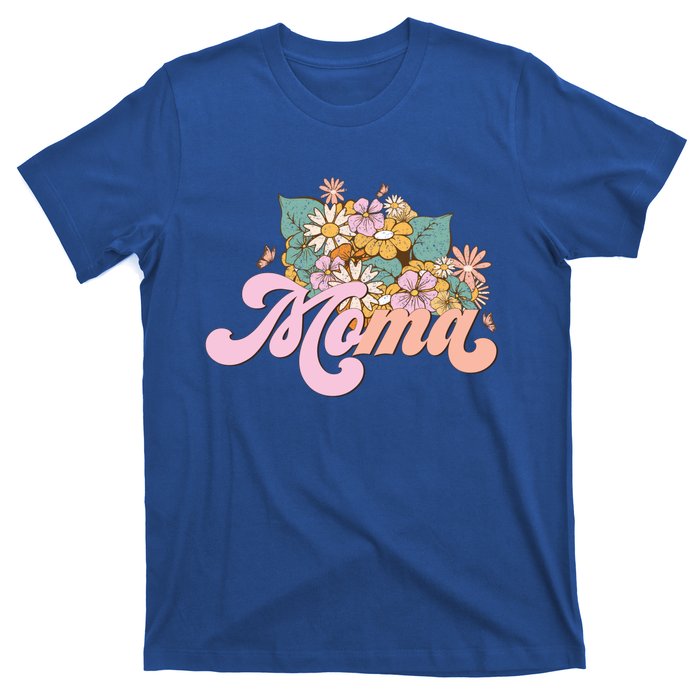 Moma Flower Mom Happy MotherS Day Gift T-Shirt