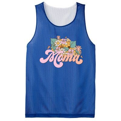 Moma Flower Mom Happy MotherS Day Gift Mesh Reversible Basketball Jersey Tank