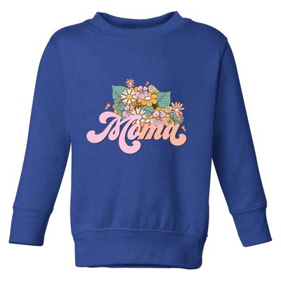 Moma Flower Mom Happy MotherS Day Gift Toddler Sweatshirt