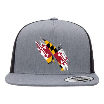 Maryland Flag Marylander Maryland Flag State Pride Flat Bill Trucker Hat