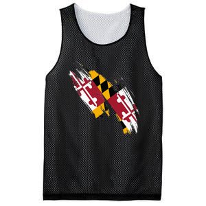 Maryland Flag Marylander Maryland Flag State Pride Mesh Reversible Basketball Jersey Tank