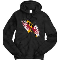 Maryland Flag Marylander Maryland Flag State Pride Tie Dye Hoodie