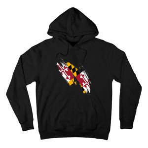 Maryland Flag Marylander Maryland Flag State Pride Tall Hoodie