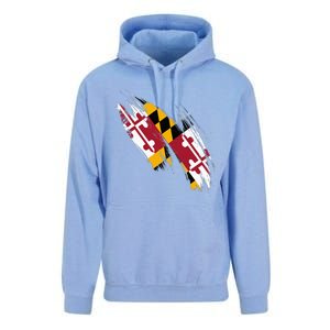 Maryland Flag Marylander Maryland Flag State Pride Unisex Surf Hoodie