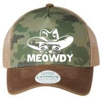 Meowdy Funny Mashup Between Meow And Howdy Cat Meme Cool Gift Legacy Tie Dye Trucker Hat