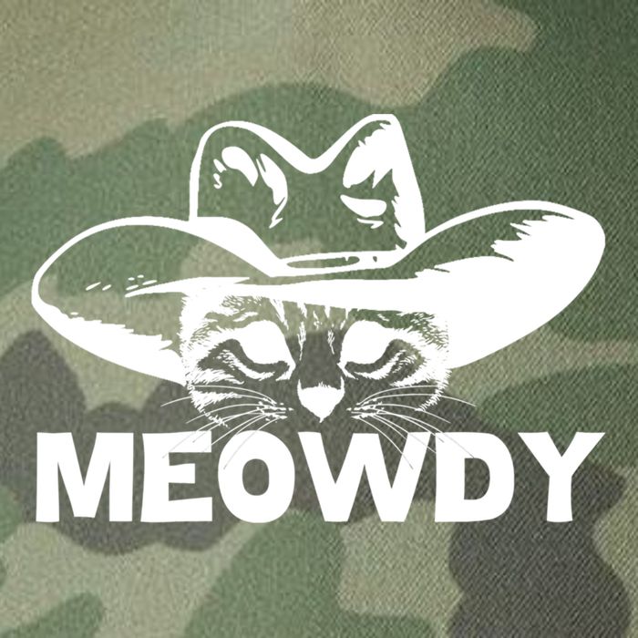 Meowdy Funny Mashup Between Meow And Howdy Cat Meme Cool Gift Legacy Tie Dye Trucker Hat