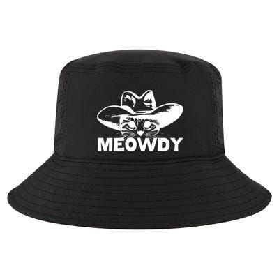 Meowdy Funny Mashup Between Meow And Howdy Cat Meme Cool Gift Cool Comfort Performance Bucket Hat