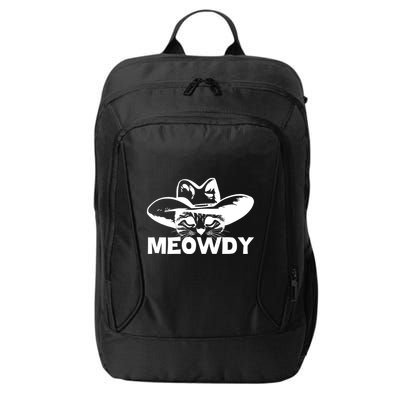 Meowdy Funny Mashup Between Meow And Howdy Cat Meme Cool Gift City Backpack