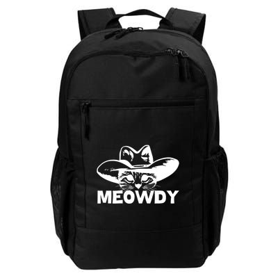 Meowdy Funny Mashup Between Meow And Howdy Cat Meme Cool Gift Backpack