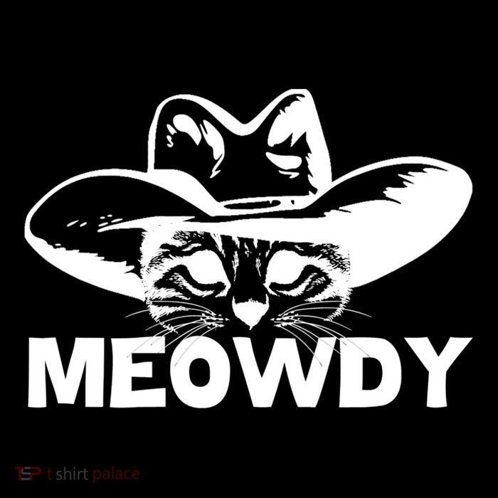 Meowdy Funny Mashup Between Meow And Howdy Cat Meme Cool Gift Sustainable Bucket Hat