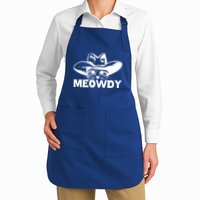 Meowdy Funny Mashup Between Meow And Howdy Cat Meme Cool Gift Apron