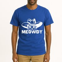 Meowdy Funny Mashup Between Meow And Howdy Cat Meme Cool Gift Tall T-Shirt